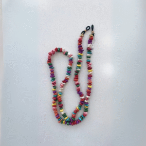Χειροποίητη αλυσίδα γυαλιων με πολύχρωμες πέτρες Χαολιτη 1